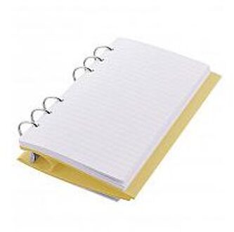 Filofax clipbook notitieboek, formaat personal, kleur pastel lemon