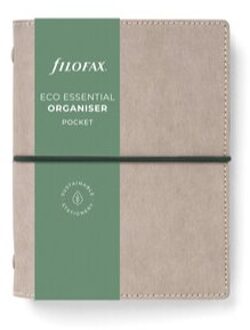 Filofax eco essential organiser 2024, formaat pocket, kleur ash grey