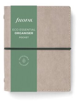 Filofax eco essential organiser, formaat pocket, kleur ash grey
