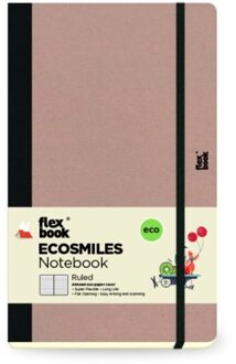 Filofax flexbook ecosmile notitieboek, formaat 13 x 21 cm, kleur amandel