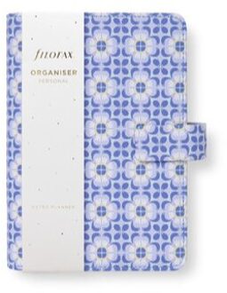Filofax mediterranean organiser, formaat personal, kleur blauw