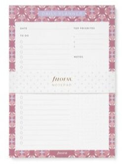 Filofax notepad met magneet, dagplanner, mediterranean