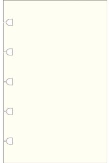 Filofax Pocket Notebook Refill - Plain Paper White