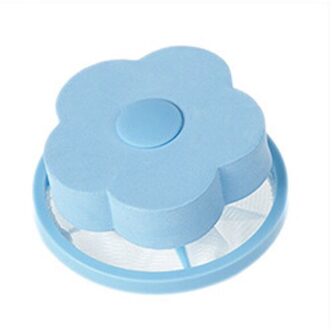 Filter Tas Voor Wasmachine 1Pcs Bloem Wassen Machine Bal Haar Lint Fluff Grijpen Remover Herbruikbare Ontharing Wasserette bal Blauw