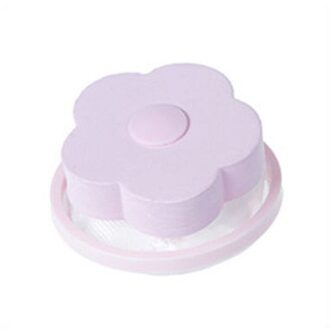 Filter Tas Voor Wasmachine 1Pcs Bloem Wassen Machine Bal Haar Lint Fluff Grijpen Remover Herbruikbare Ontharing Wasserette bal Roze