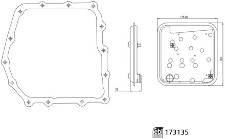 Filterset transmissieolie 173135