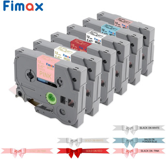Fimax 1PCS TZe-231 Satin Ribbon 12mm tze tape TZe-R231 TZe-RE34 TZE-RE31 TZE-RG34 Compatible for brother gift P Touch Printer