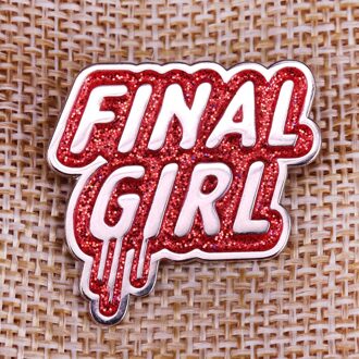 Final Meisje Emaille Pin Badge