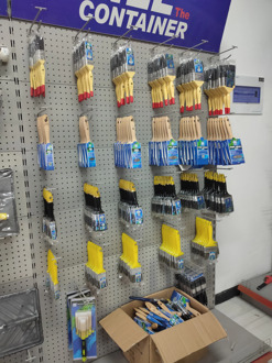 Final Sale Drywall Tools Paint Brush Black Bristle Red Wooden Handle 1 1.5 2 2.5 3 4 inch Dry Wall