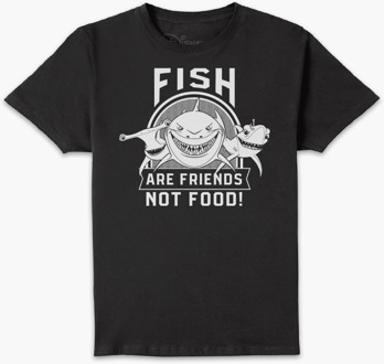 Finding Nemo Fish Are Friends Not Food Unisex T-Shirt - Black - L - Zwart