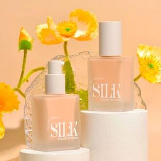Fine and Smooth Silk Foundation - 2 Colors #P02 - 35g