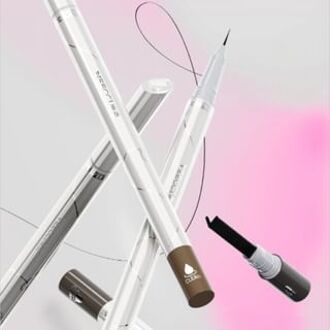 Fine Filaments Liquid Eyeliner - 4 Colors X04# Gray Brown - 0.3ml & 0.2ml