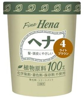 Fine Hena Color Hair Dye 4 Light Brown 40g x 2