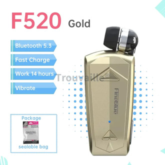 Fineblue F920 Draadloze Bluetooth Headset Hoofdtelefoon in Lotus Oortelefoon met Clip Handsfree Intrekbare Koptelefoon F520 F580 K55 K65 groen