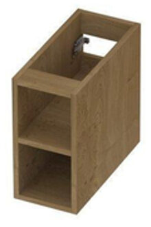 Fineer Regaal 20x43x40cm - open - tbv onderkast - 20x40cm - MDF Fineer Natur 1221600 Fineer Natur (Hout)