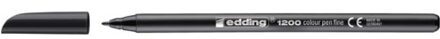 Fineliner edding 1200 zwart 0.5-1mm