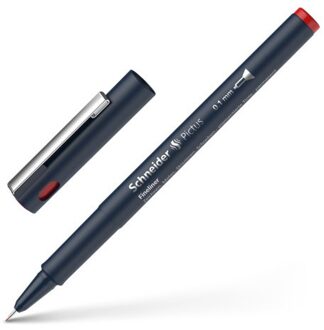 Fineliner Permanent Pictus 0,1 Mm Edelstaal Rood