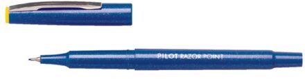 Fineliner PILOT Razor Point SW-10 PP blauw 0.4mm