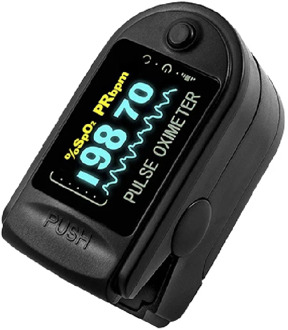 Finger Pulse Oximeter With LED display Case Fingertip Oximetro LED Oximeters Blood Oxygen Fingertip Pulsoximeter