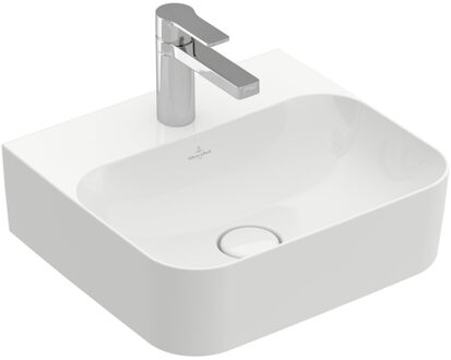 Finion fontein 1 kraangat 43x39cm ceramic+ zonder overloop wit 436443R1