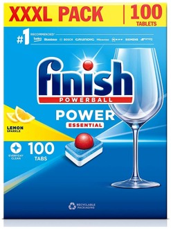 Finish Vaatwastabletten Finish All In One Deep Clean Powerball Dishwasher Lemon Sparkle 100 st