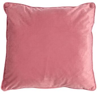 FINN - Kussenhoes 45x45 cm - velvet - effen kleur - Dusty Rose - roze