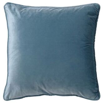 FINN - Kussenhoes 45x45 cm - velvet - effen kleur - Provincial Blue - lichtblauw