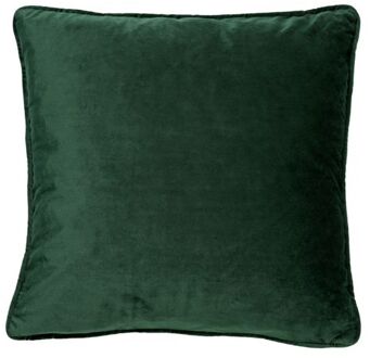 FINN - Kussenhoes 60x60 cm - velvet - effen kleur - Mountain View - donkergroen