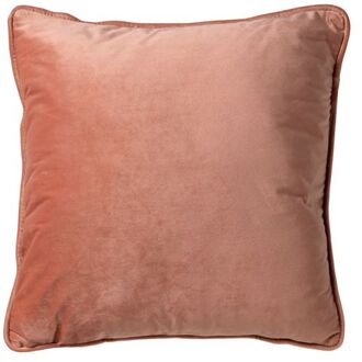 FINN - Kussenhoes 60x60 cm - velvet - effen kleur - Muted Clay - roze