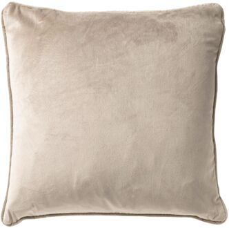 FINN - Kussenhoes 60x60 cm - velvet - effen kleur - Pumice Stone - beige