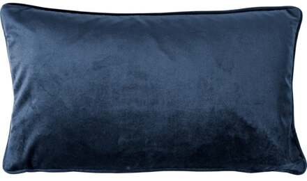 FINN - Sierkussen 30x50 cm - velvet - lendekussen - Insignia Blue - donkerblauw