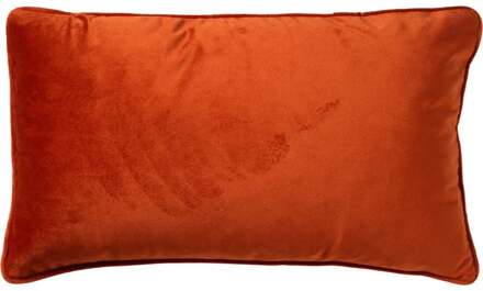 FINN - Sierkussen 30x50 cm - velvet - lendekussen - Potters Clay - oranje