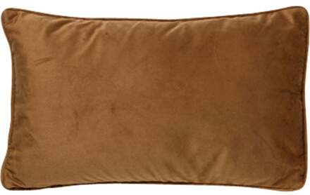 FINN - Sierkussen 30x50 cm - velvet - lendekussen - Tobacco Brown - bruin