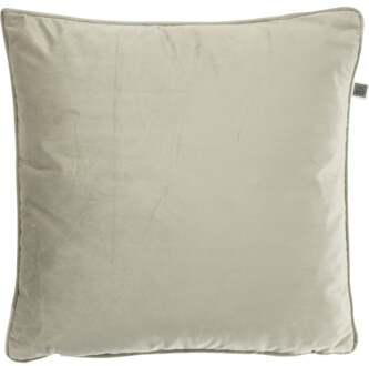 FINN - Sierkussen 45x45 cm - velvet - effen kleur - Pumice Stone - beige