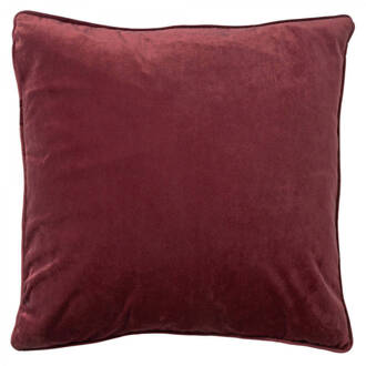 Finn - Sierkussen Velvet Merlot 45x45 Cm - Rood - Rood