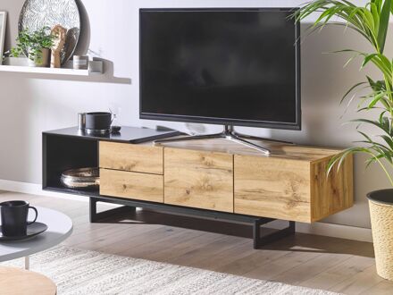 FIORA TV-meubel lichte houtkleur Bruin
