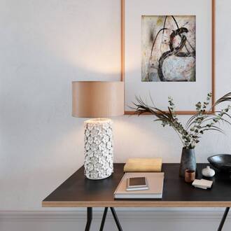 Fiore tafellamp, beige, keramiek, hoogte 54 cm