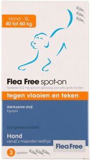 Fipralone spot-on hond 40 tot 60 kg - 3 pipet