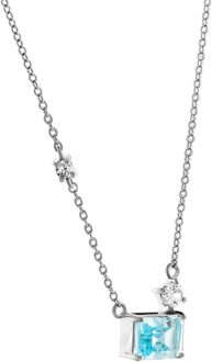 'Fira' Dames 925 Sterling Zilveren Halsketting - Zilver ZK-7571 - maat