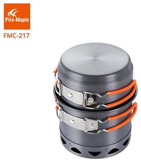 Fire Maple Camping Pannenset Outdoor Compact Opvouwbaar Warmte Exchang Pot FMC-217 268G Lichtgewicht Solo Reizen Kookpotten