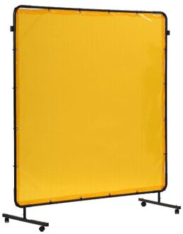 Fire Proof Vlamvertragende Lassen Deken Lassen Shield 6'x6 'Translucent Anti Uv Anti-Uv Vinyl Lassen Schermen Gordijn gouden geel kleur / 1.74 M X 1.74 M