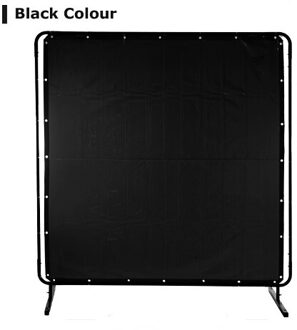 Fire Proof Vlamvertragende Lassen Deken Lassen Shield 6'x6 'Translucent Anti Uv Anti-Uv Vinyl Lassen Schermen Gordijn zwart kleur / 1.74 M X 1.74 M