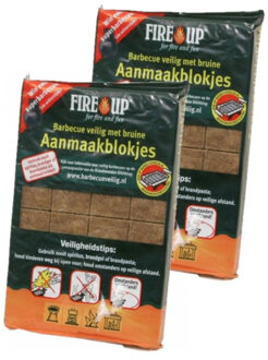 Fire-Up Fire-Up Barbecue aanmaakblokjes - 112x - reukloos - niet giftig - BBQ