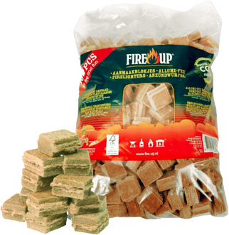 Fire-Up Fire-up Barbecue aanmaakblokjes - 384x - bruin - reukloos - niet giftig - BBQ