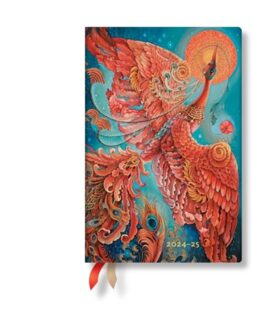 Firebird (Birds Of Happiness) Mini 12-Month Horizontal Softcover Flexi Dayplanner 2025 - Paperblanks