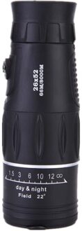 Fireclub 26X52 High Power Monoculaire Hd Groothoek Telescoop Draagbare Outdoor Zoom Optische Monoculaire zwart