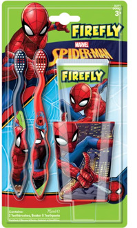 Firefly Spiderman - Marvel Firefly - Tandenpoets Set Rood / Blauw