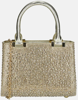 Firenze buideltas glitter light gold Goud