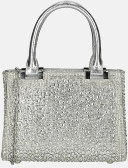 Firenze buideltas glitter silver Zilver