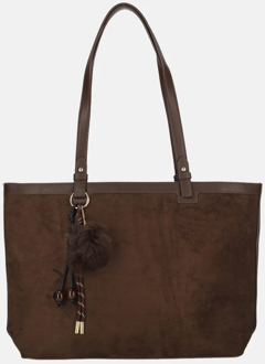 Firenze shopper coffee Donkerbruin - No Size